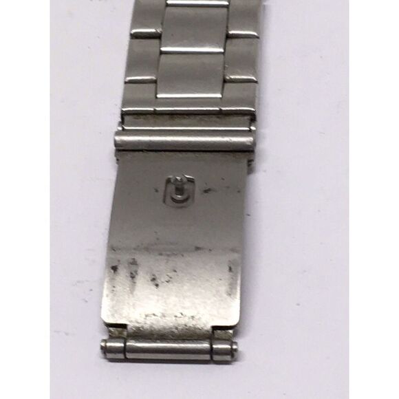 Fossil Stainless Steel Links Parts Silver No Pins Clasp Partial Band 20mm V913 - Picture 2 of 5